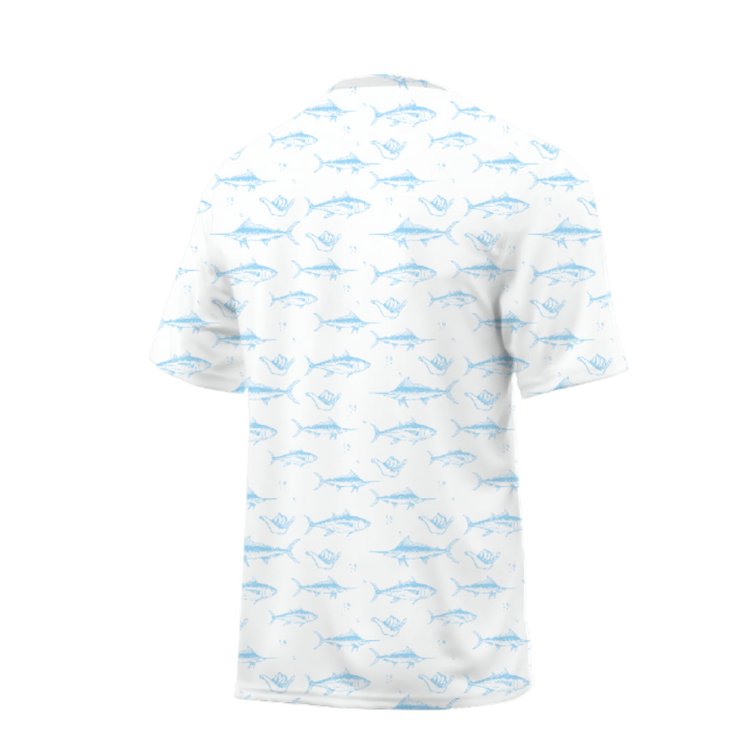 Fish Print T shirt