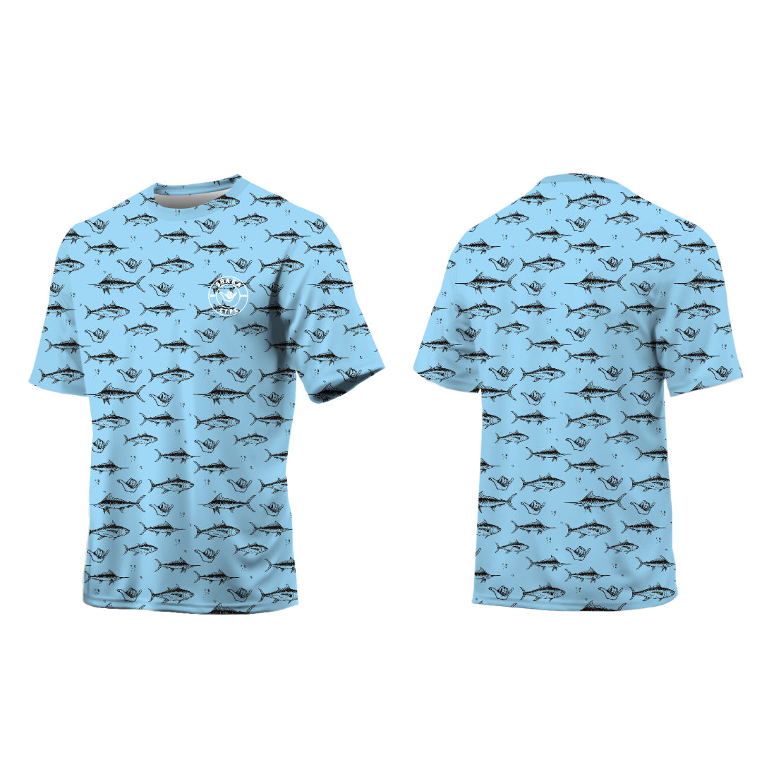 Fish Print T Shirt Kids
